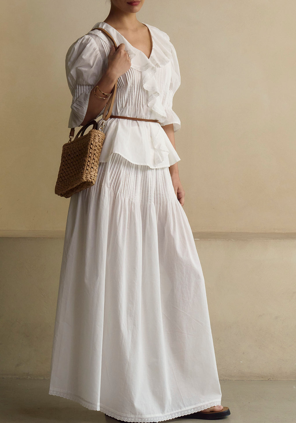 Hestia Linen Top & Skirt Set - gallery