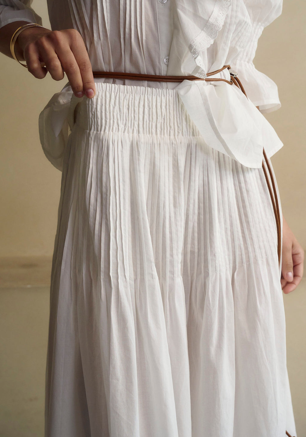 Hestia Linen Top & Skirt Set - gallery