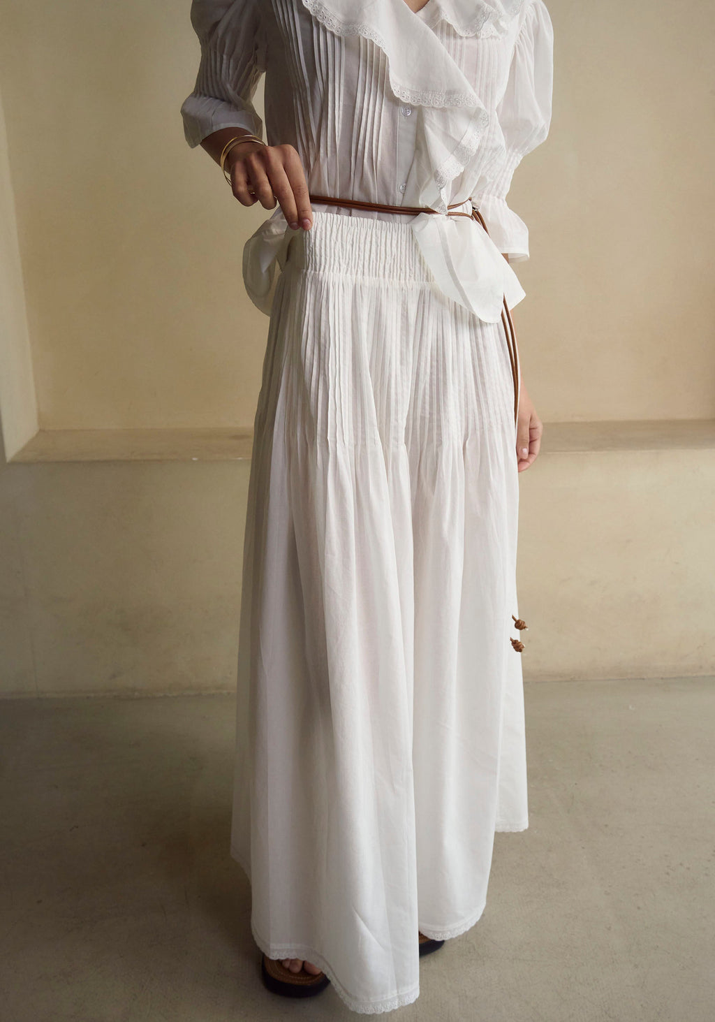 Hestia Linen Top & Skirt Set - gallery