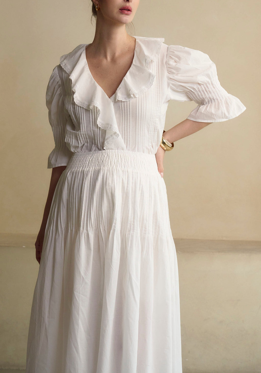 Hestia Linen Top & Skirt Set - gallery