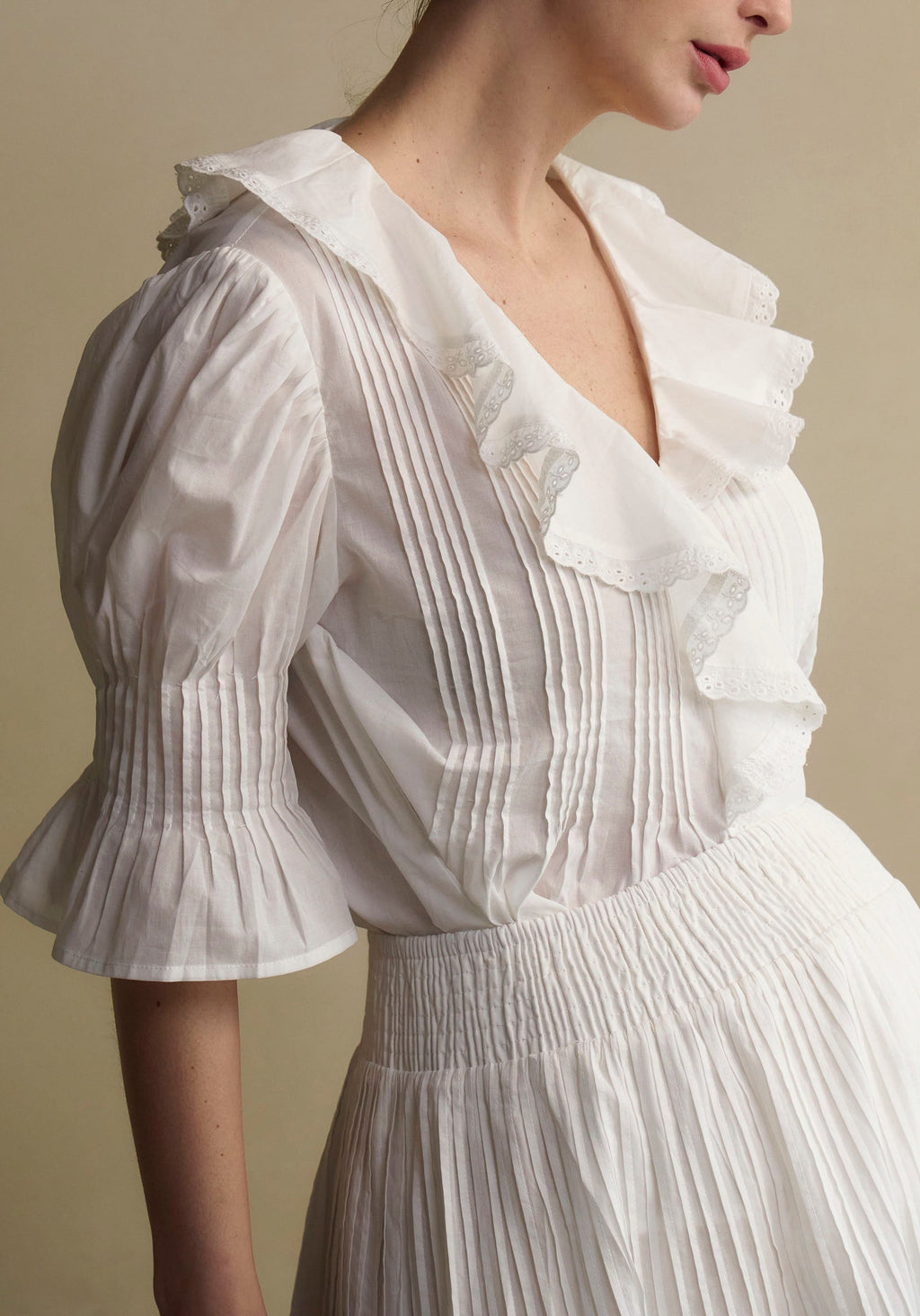 Hestia Linen Top & Skirt Set - gallery