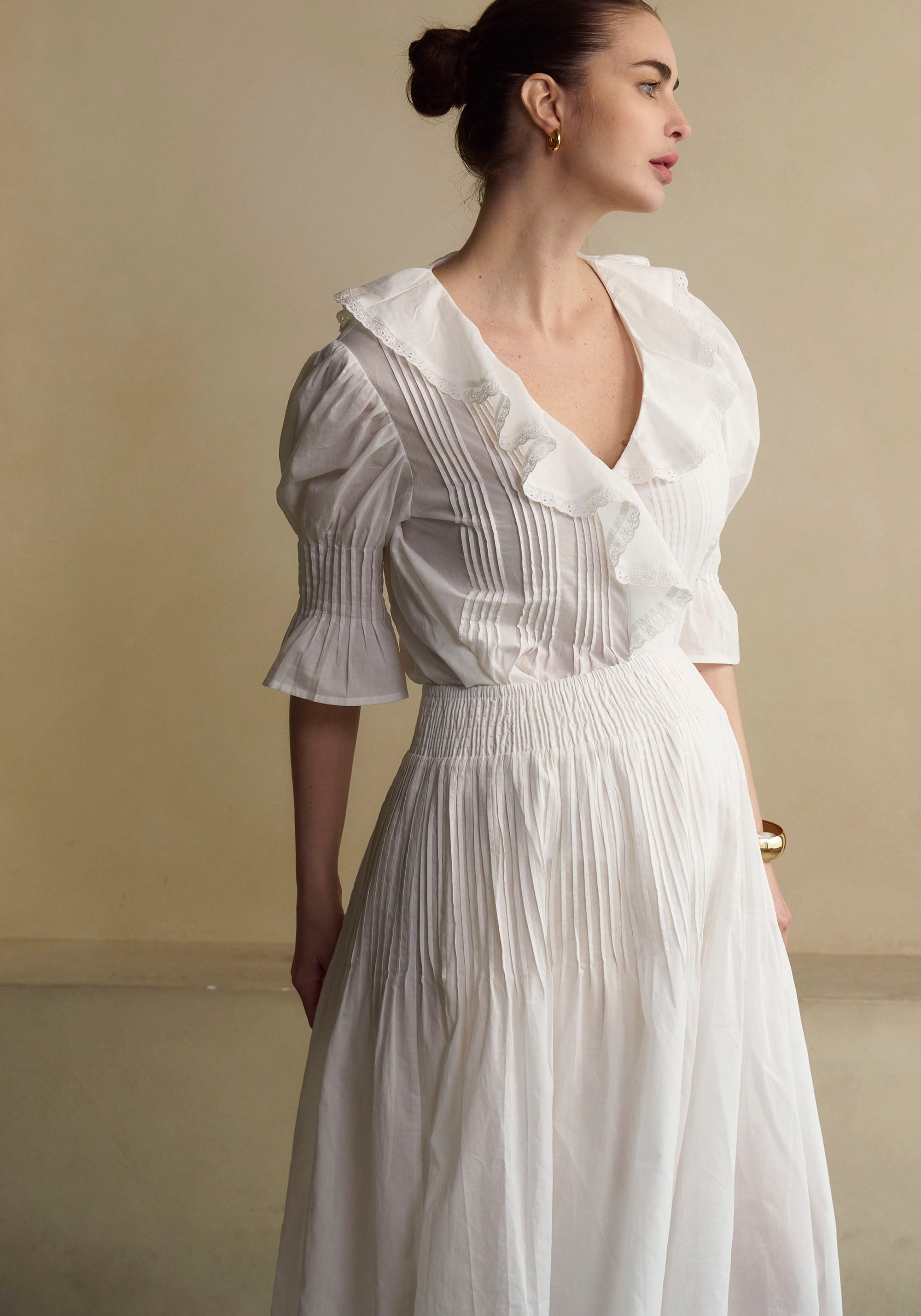 Hestia Linen Top & Skirt Set - gallery
