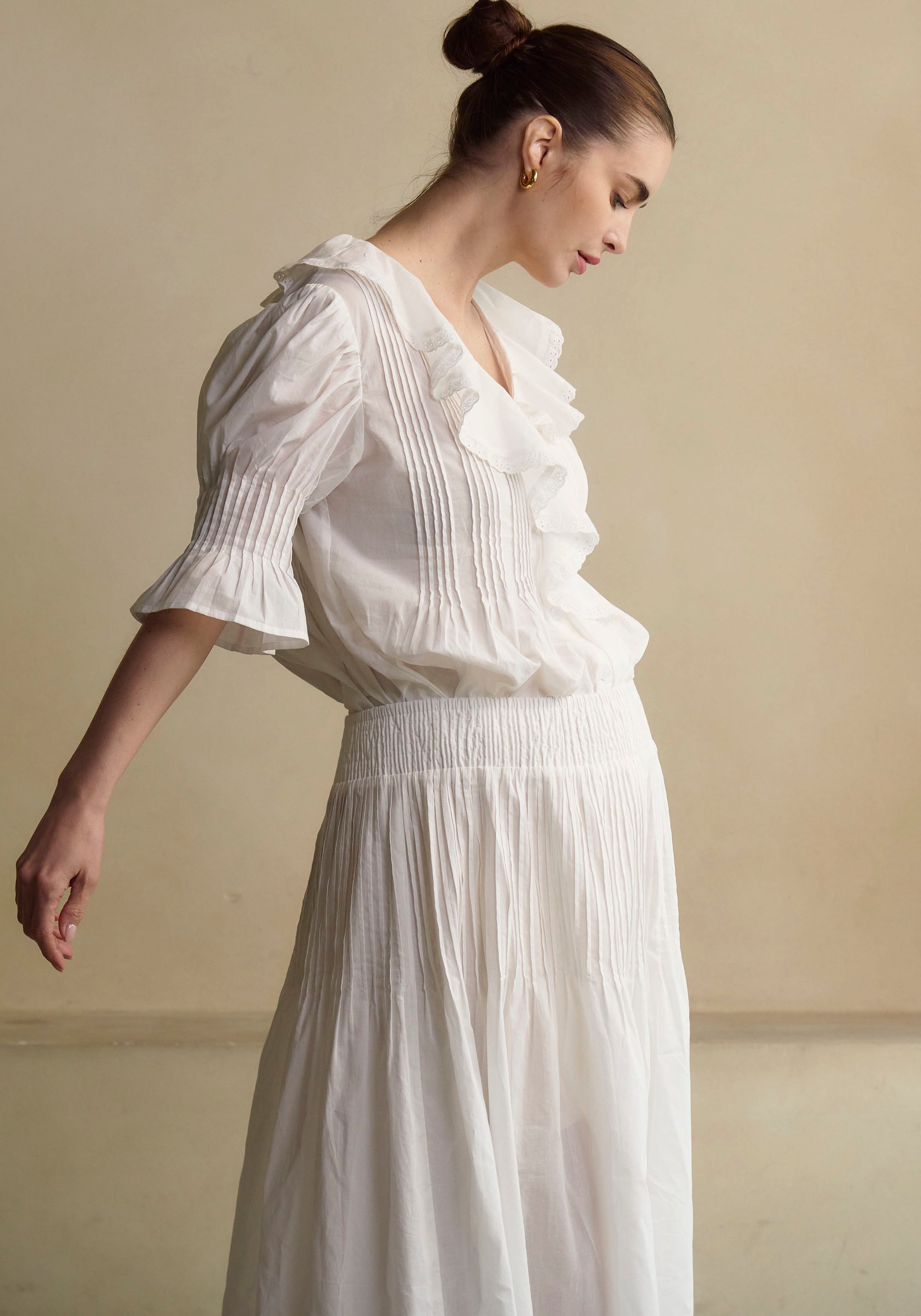 Hestia Linen Top & Skirt Set - gallery