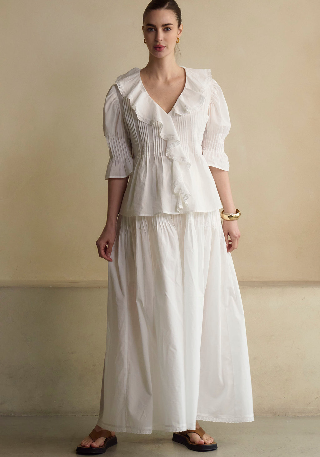 Hestia Linen Top & Skirt Set - gallery
