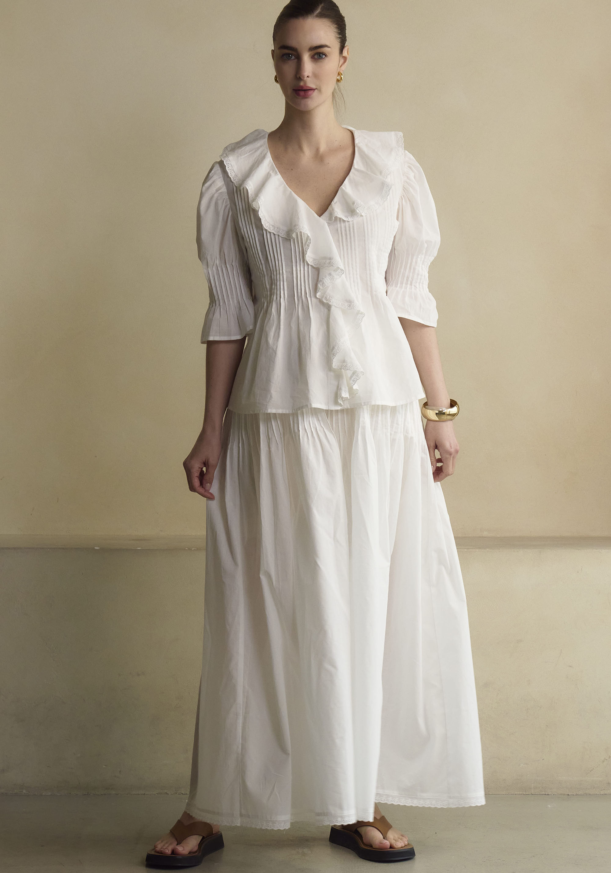 Hestia Linen Top & Skirt Set - gallery