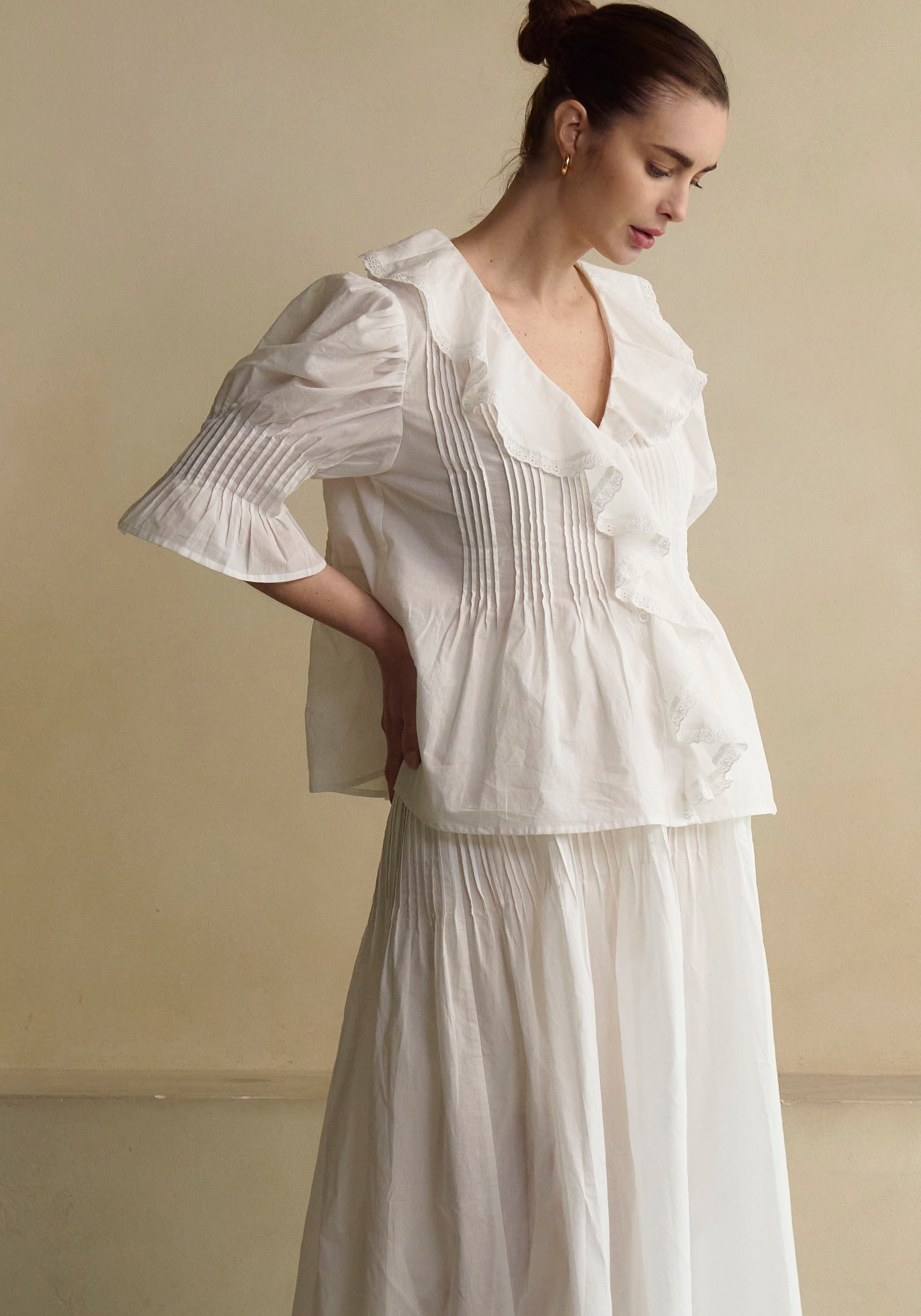 Hestia Linen Top & Skirt Set - gallery