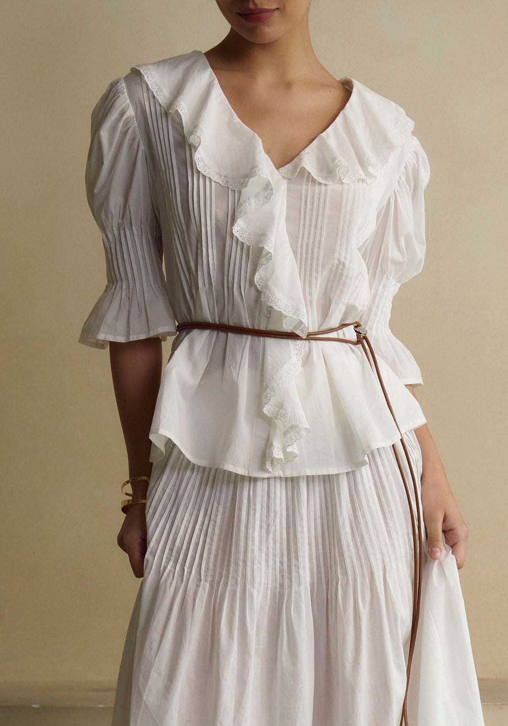 Hestia Linen Top & Skirt Set - gallery