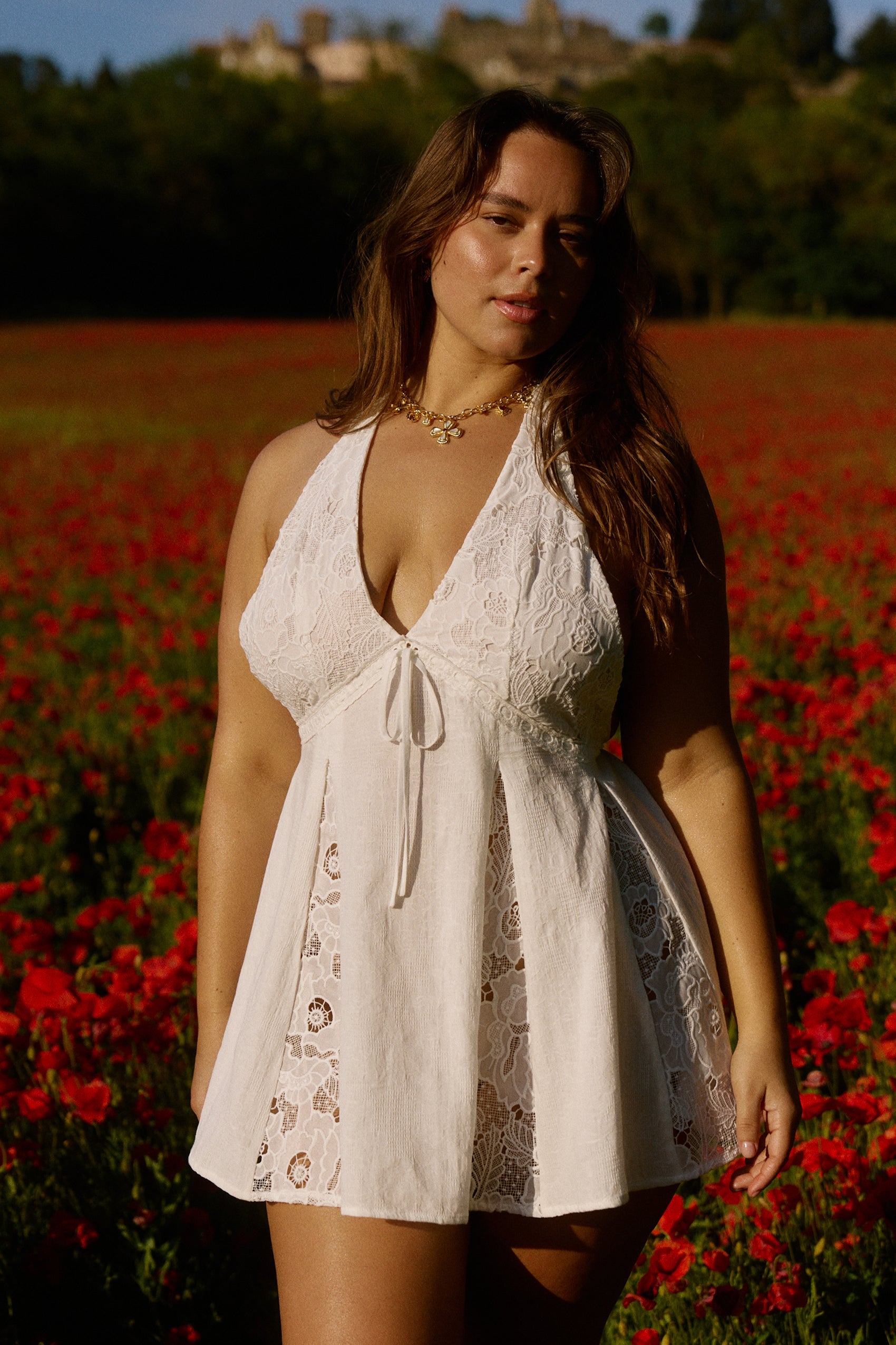 Willow Mini Dress in Celeste for Women - gallery