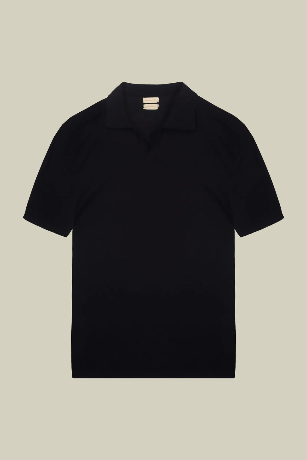 Cotton Crepe Derby Collar Polo Shirt for Men — gallery