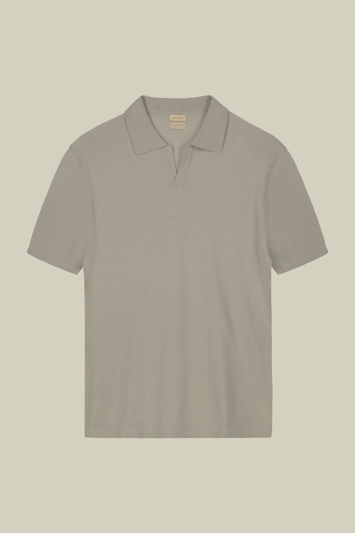 Cotton Crepe Derby Collar Polo Shirt for Men — gallery
