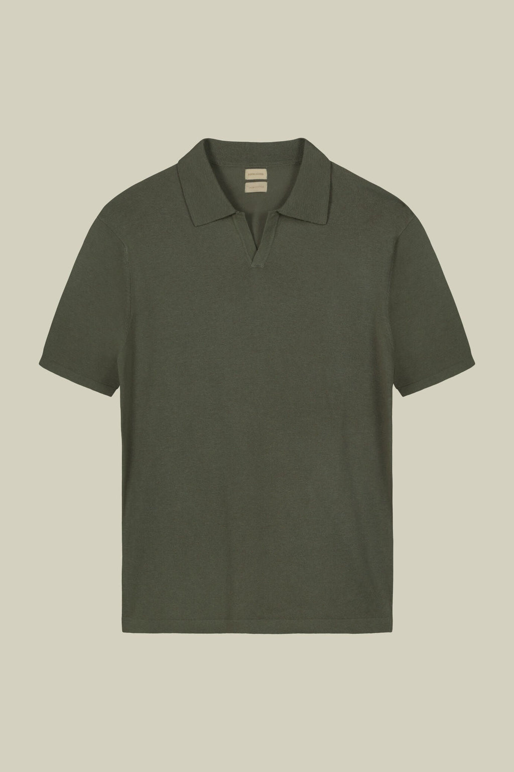 Cotton Crepe Derby Collar Polo Shirt for Men — gallery