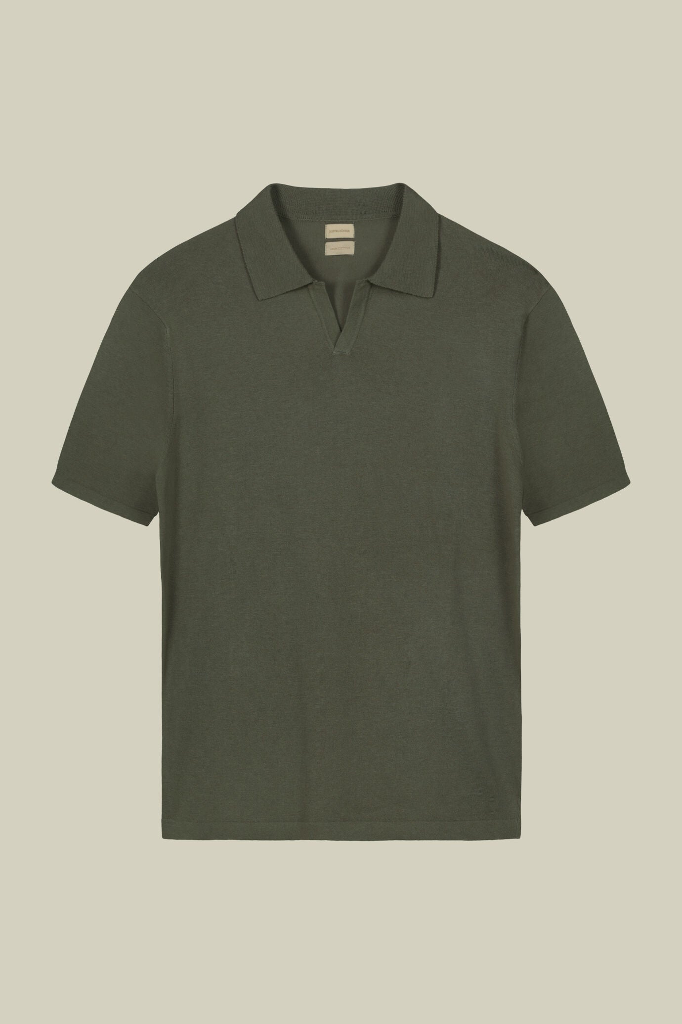 Cotton Crepe Derby Collar Polo Shirt for Men — gallery