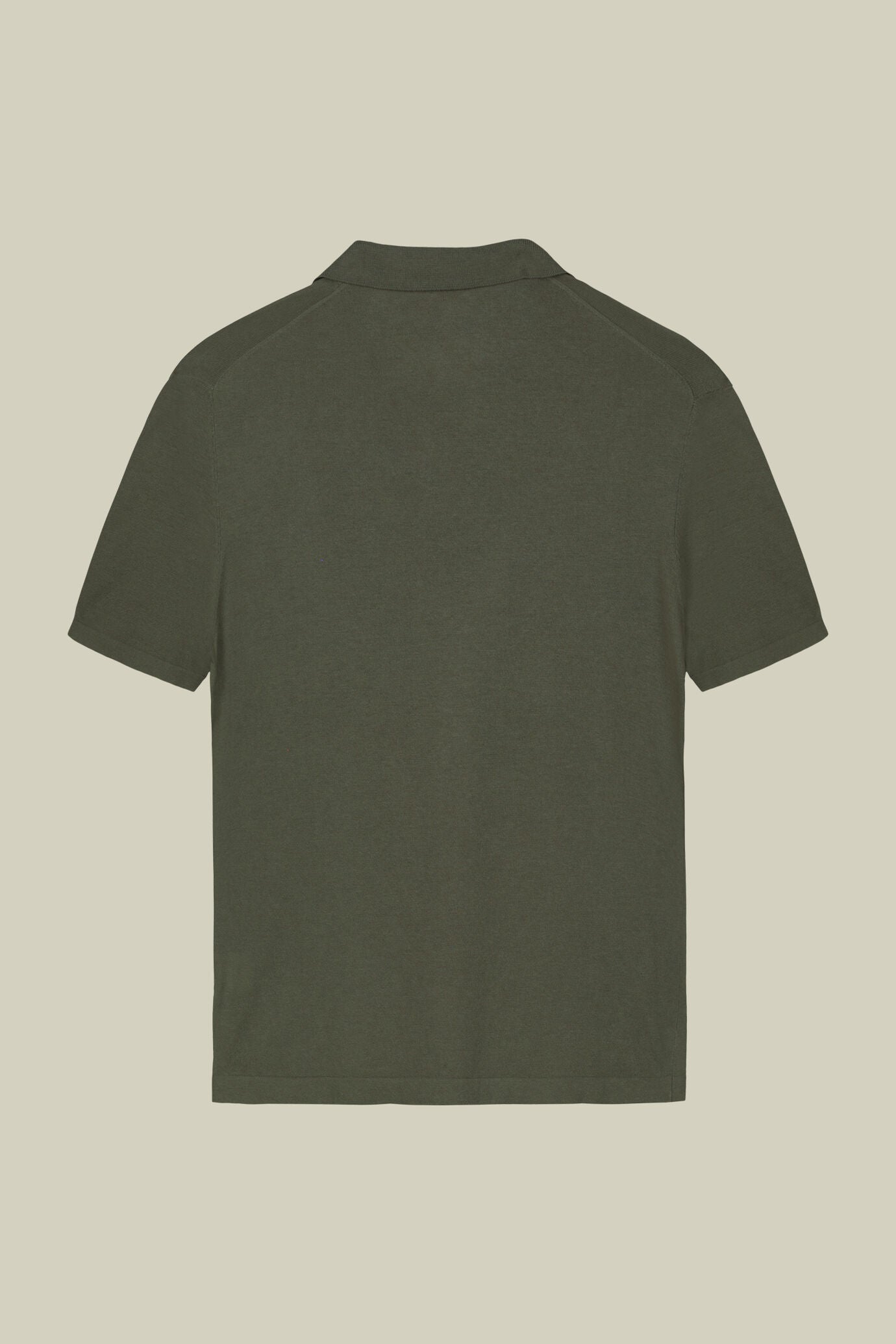 Cotton Crepe Derby Collar Polo Shirt for Men — gallery