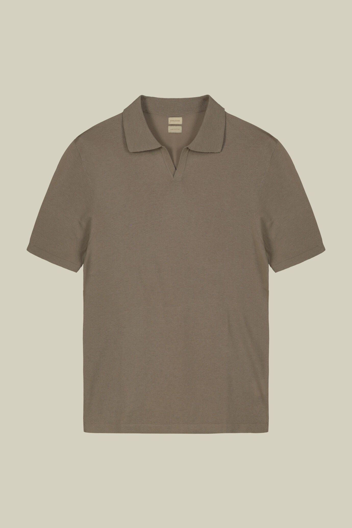 Cotton Crepe Derby Collar Polo Shirt for Men — gallery