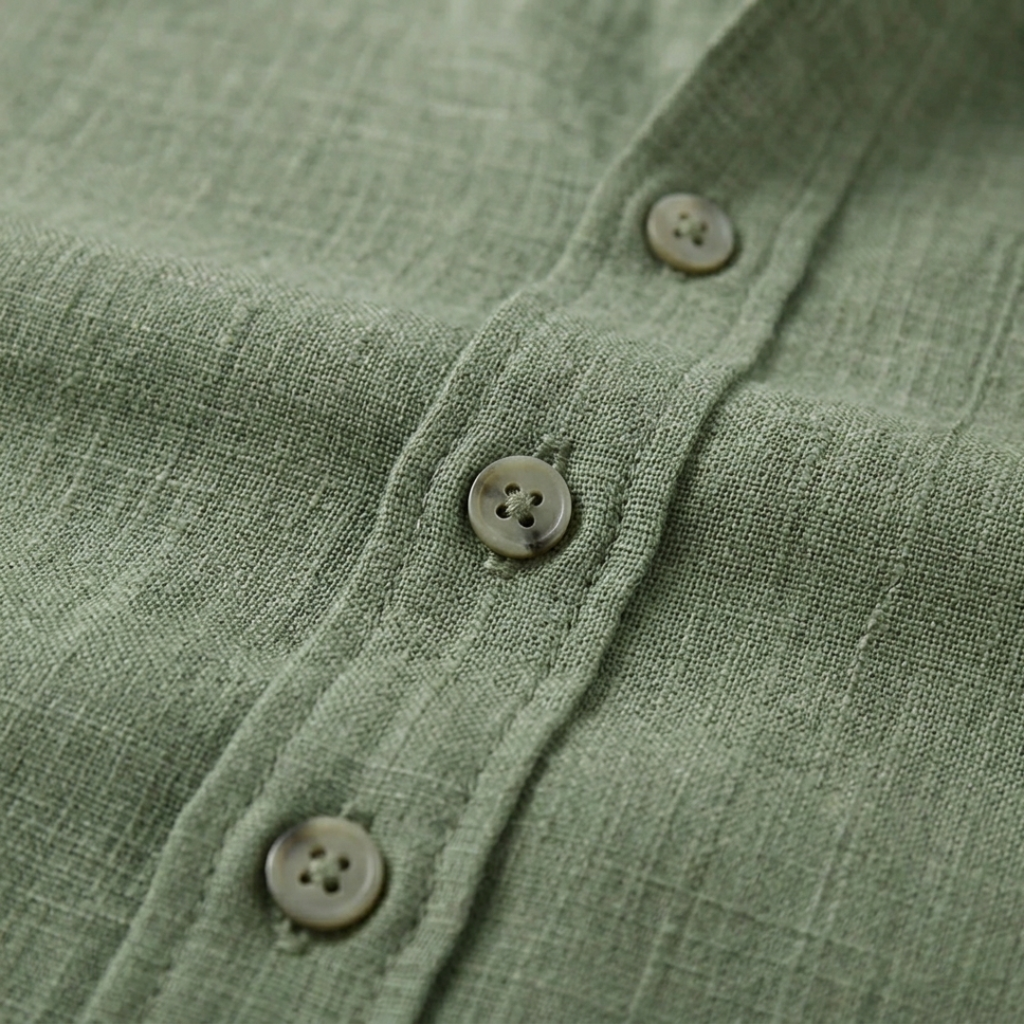 Leandro Natural Linen Short Sleeve Shirt for Men - gallery