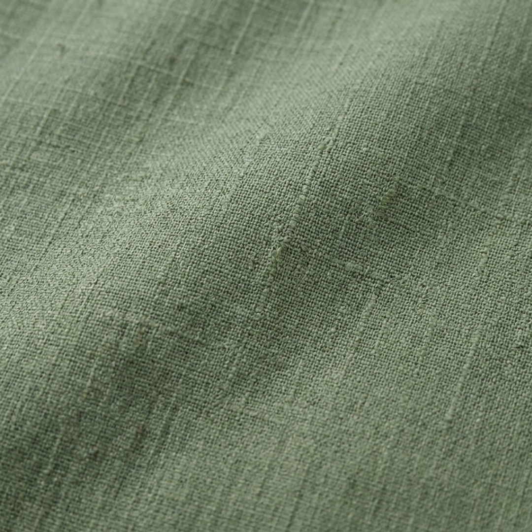 Leandro Natural Linen Short Sleeve Shirt for Men - gallery