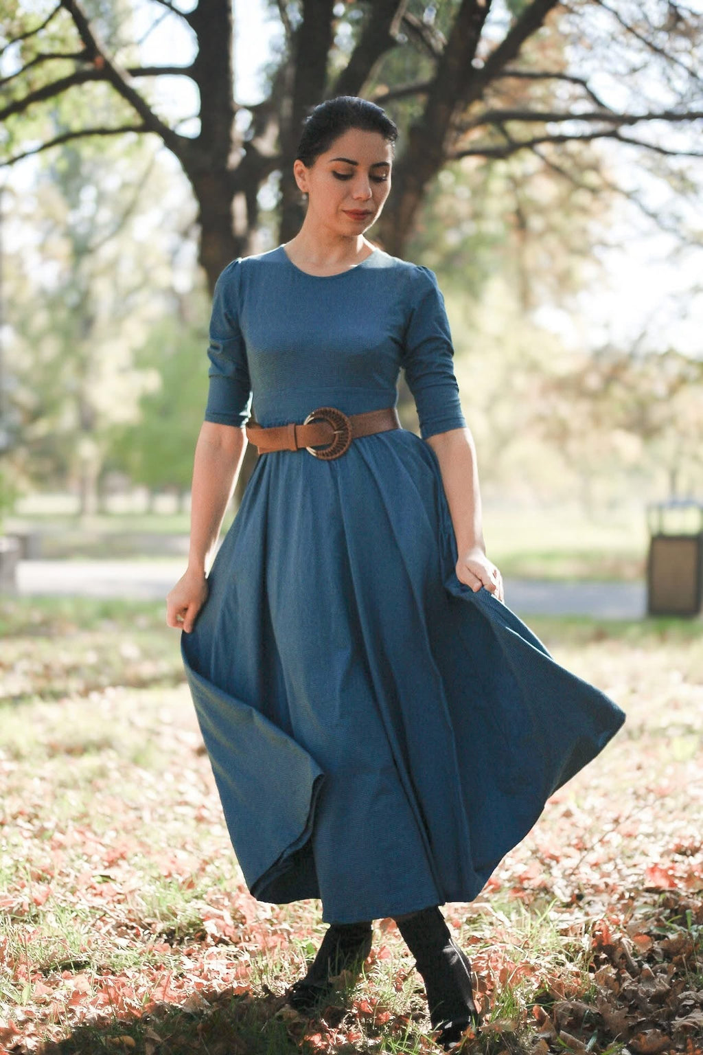 Indigo Lattice ~ Faye Dress — gallery