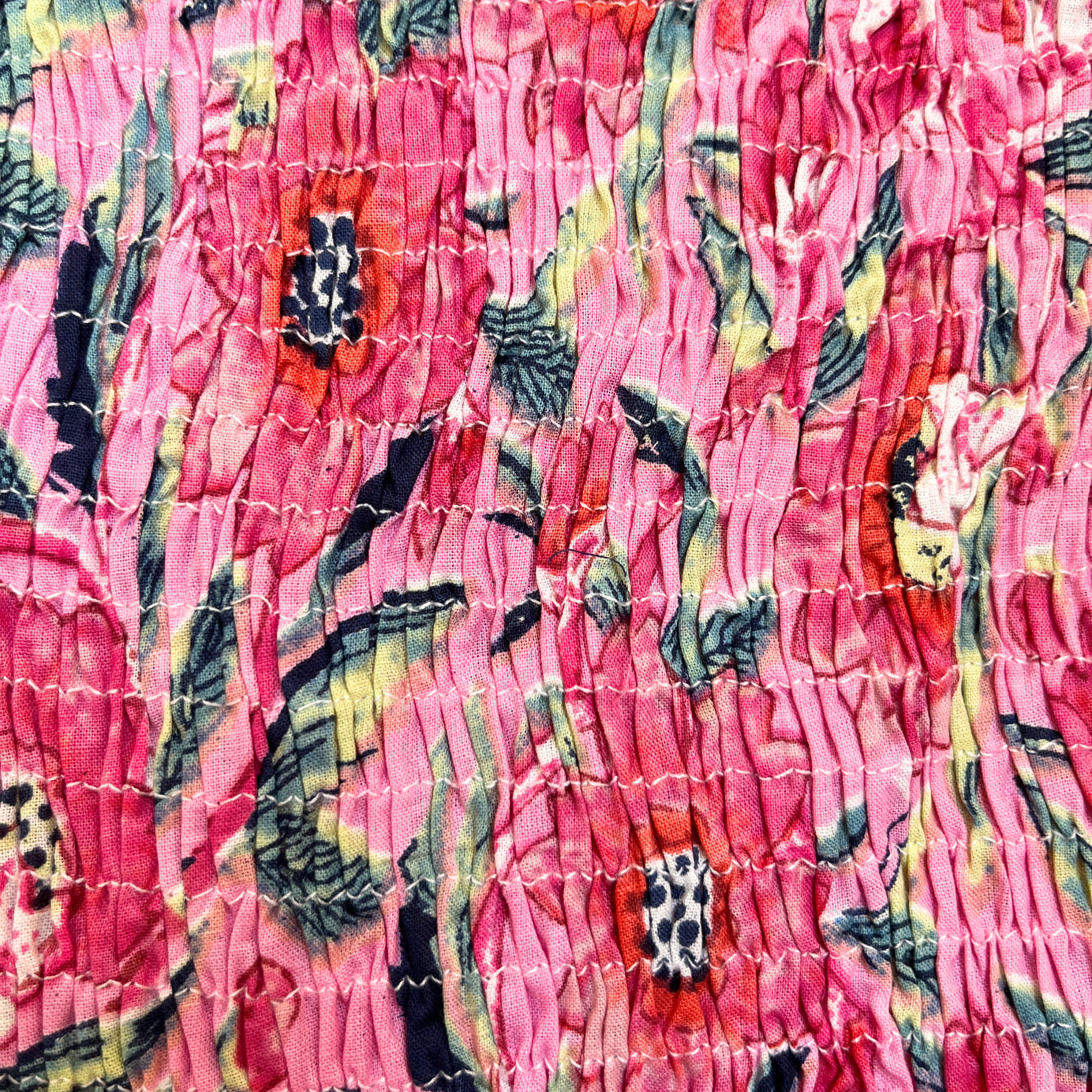Blush Bloom Pink Floral Dress for Women — Sleeveless Cotton - gallery