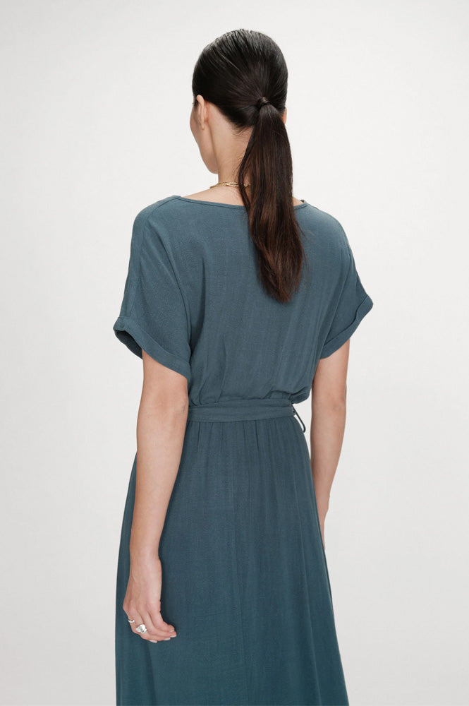 Pollen Emerald Wrap Dress - gallery