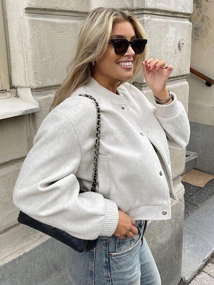 Crop Bomber Jacket