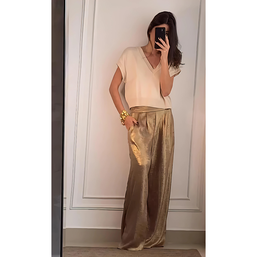 Stylish High-Waisted Pants
