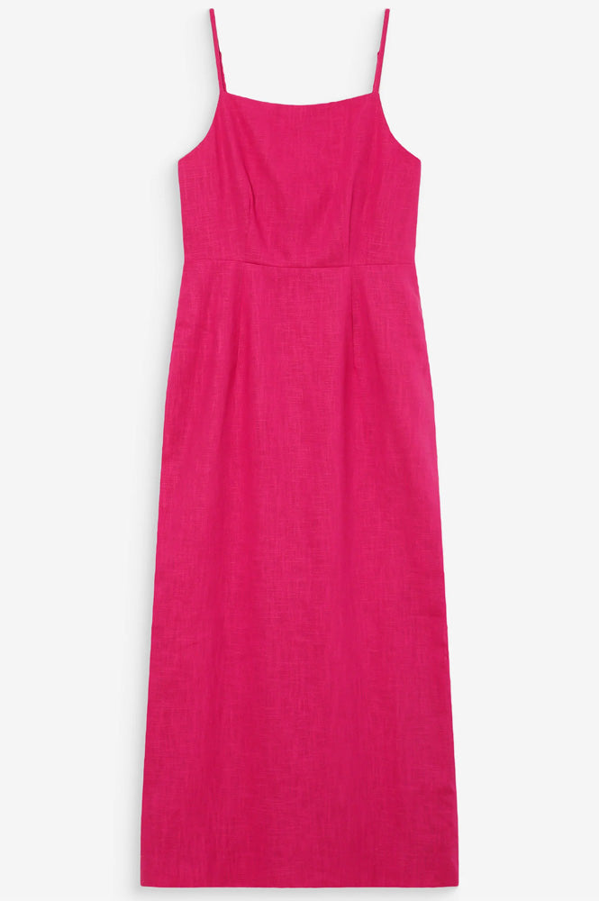 Veranys Fuchsia Linen Dress - gallery