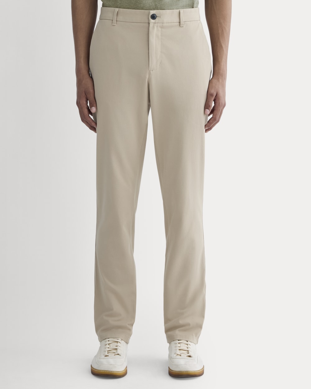 Khaki Athletic Performance Chino Trousers for Men - gallery