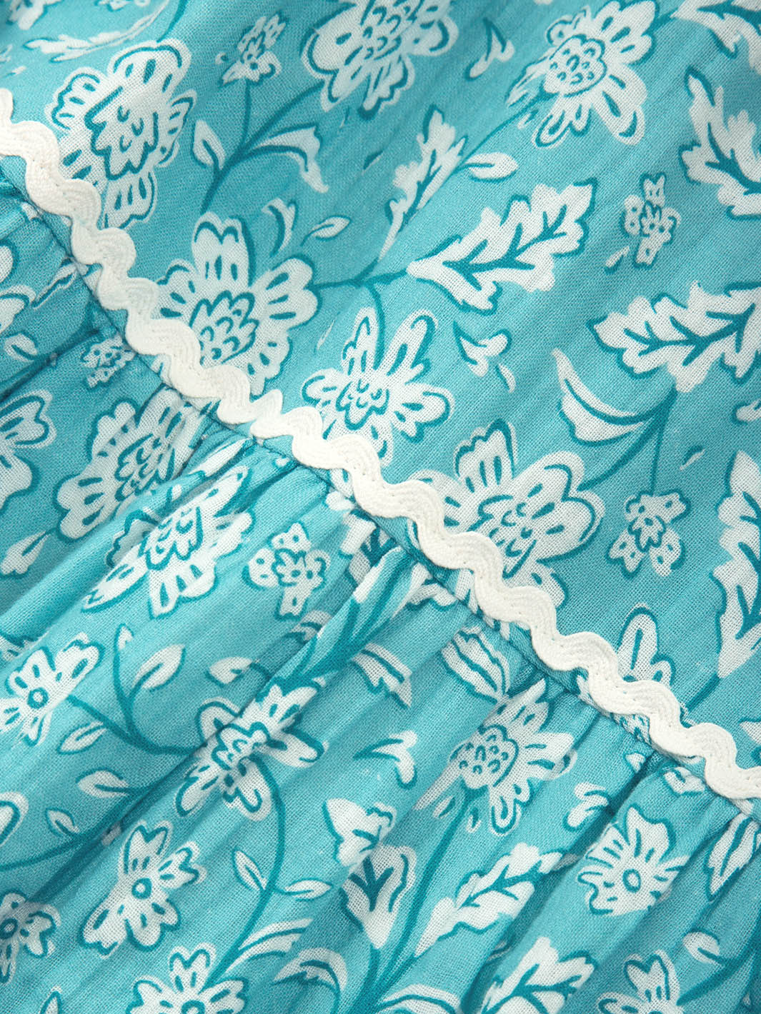 Chilfrome Muslin Dress Ocean Bloom — gallery