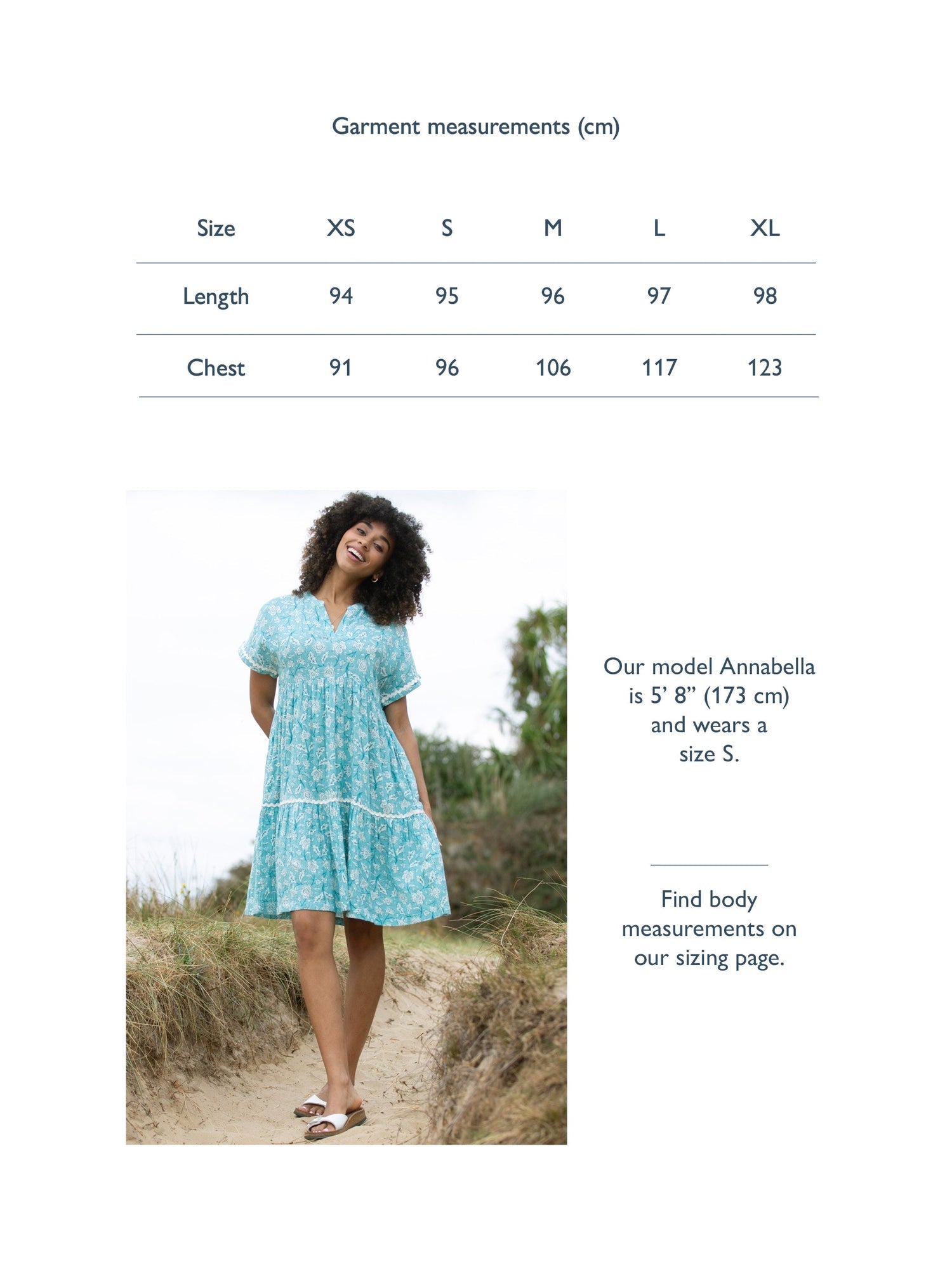 Chilfrome Muslin Dress Ocean Bloom — gallery