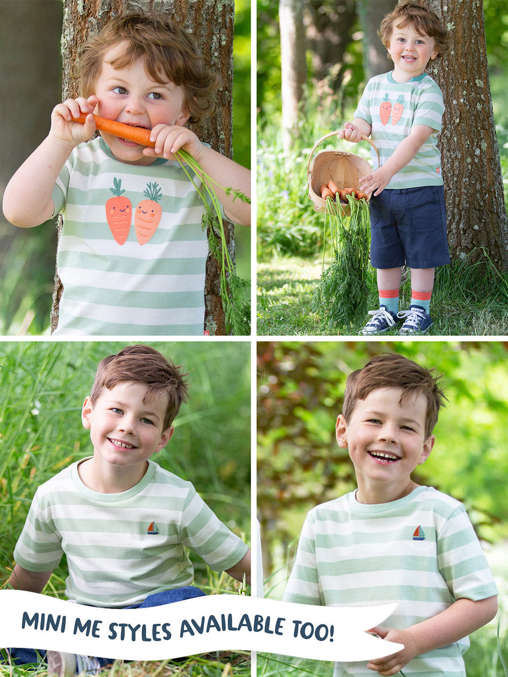 Oxbridge Jersey T-Shirt Soft Sage Stripe — gallery