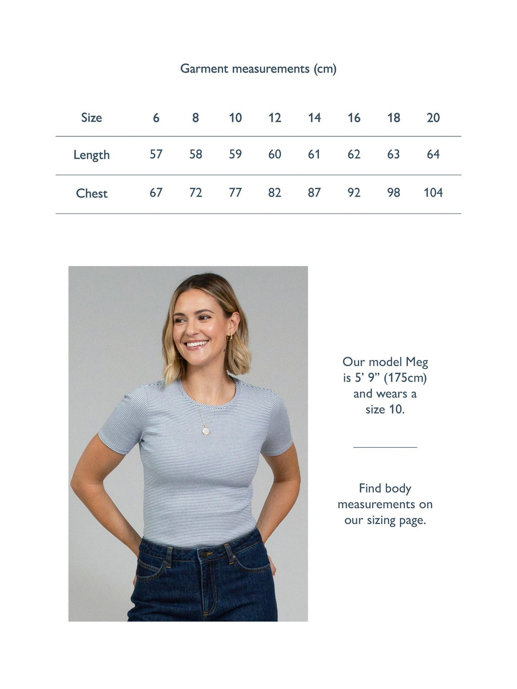Portesham Jersey T-Shirt Navy Stripe — gallery