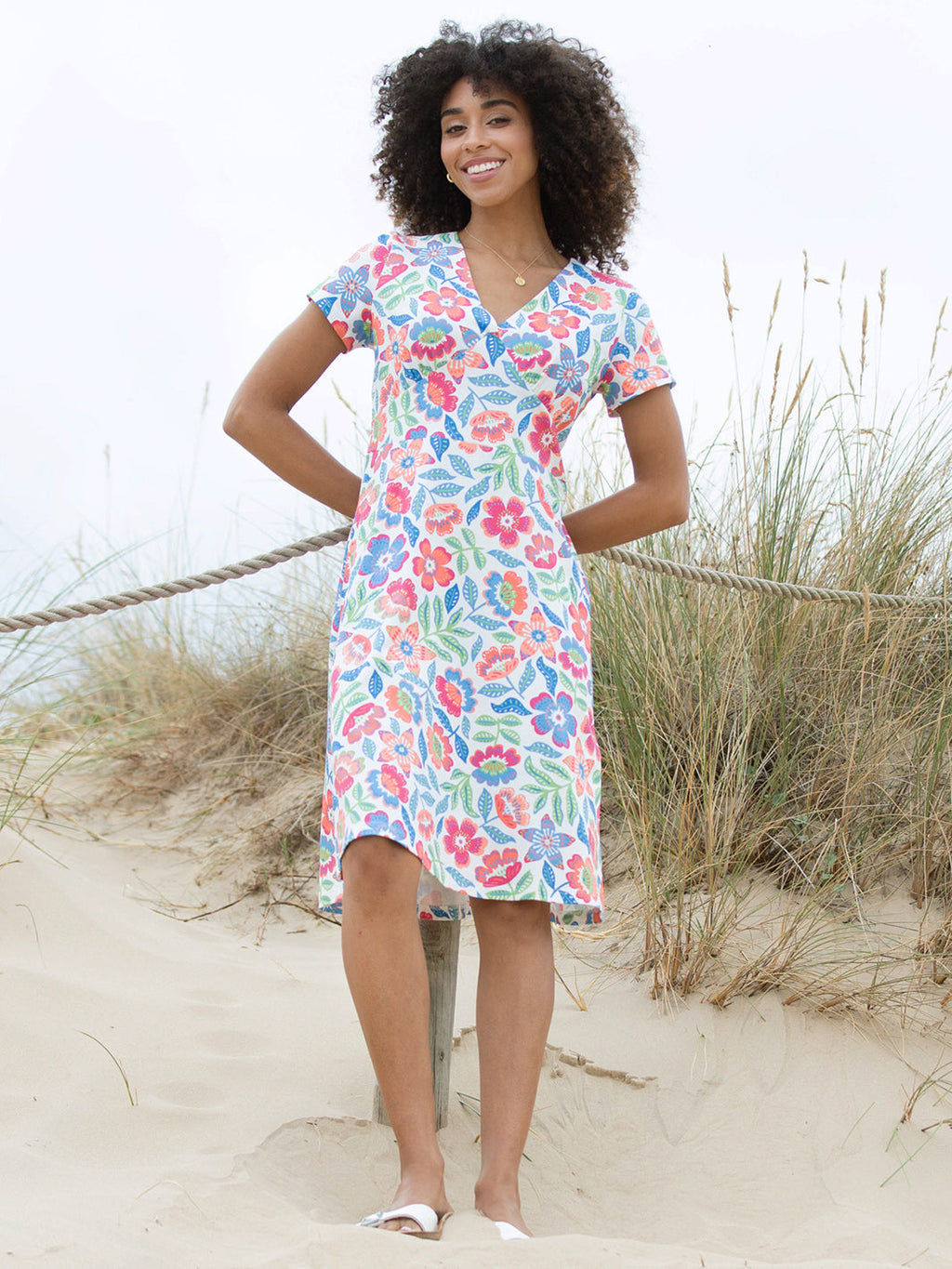 Cheselbourne Jersey Dress Tropicarnival