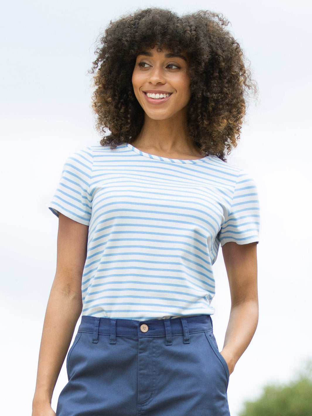 Tarrant Jersey T-Shirt Bluebell Stripe