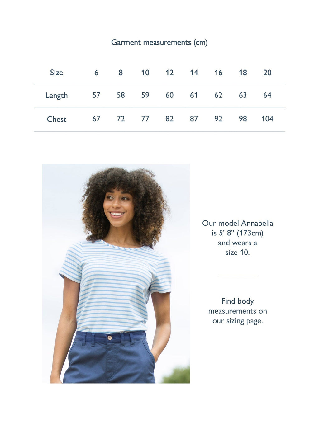 Tarrant Jersey T-Shirt Bluebell Stripe — gallery