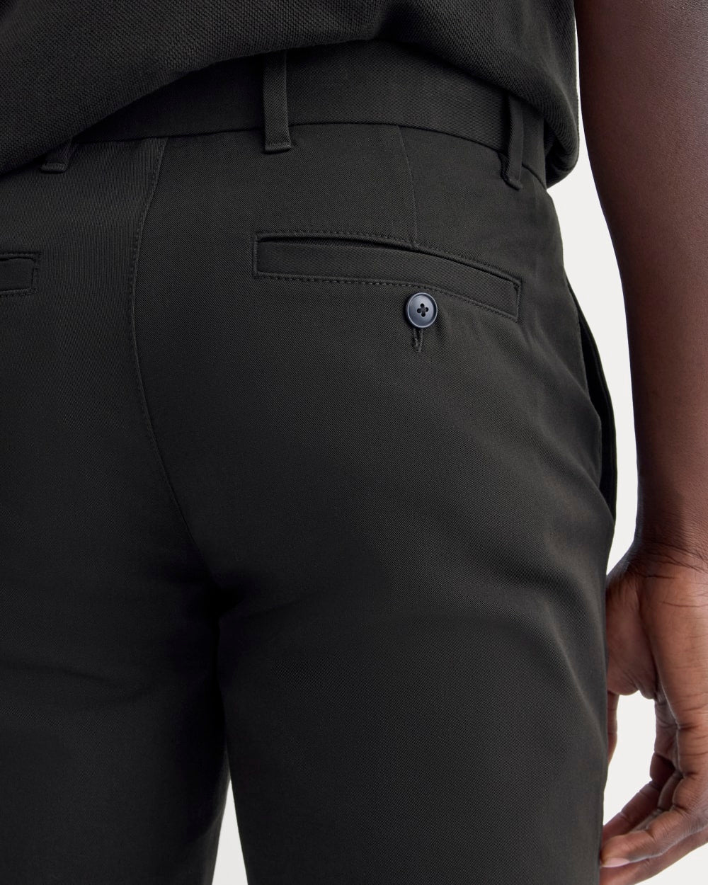 Black Slim Performance Chino Trousers for Men - gallery