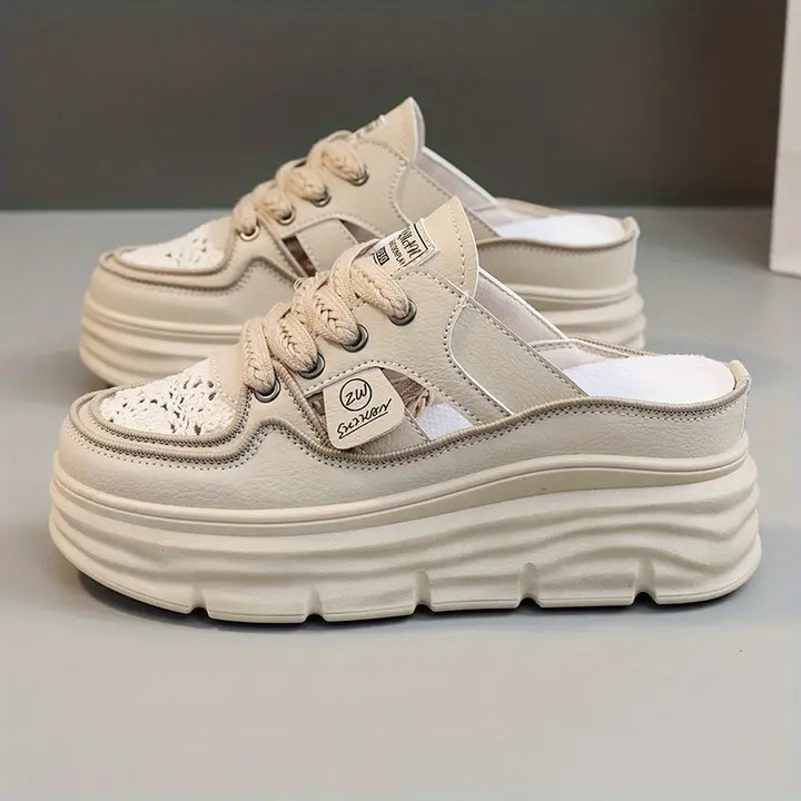Breathable Slip-On Platform Sneakers