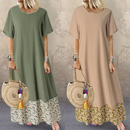 Cotton Linen Midi Dress for Women - gallery