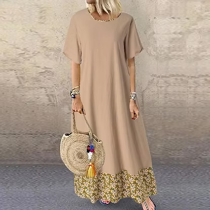 Cotton Linen Midi Dress for Women - gallery