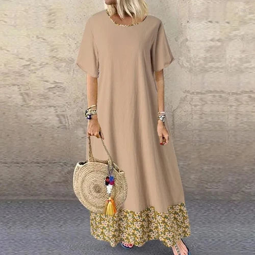 Cotton Linen Midi Dress for Women - gallery