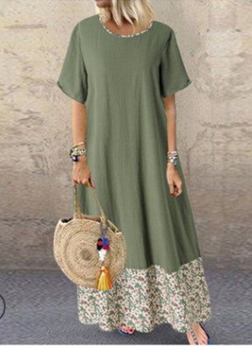 Cotton Linen Midi Dress for Women - gallery