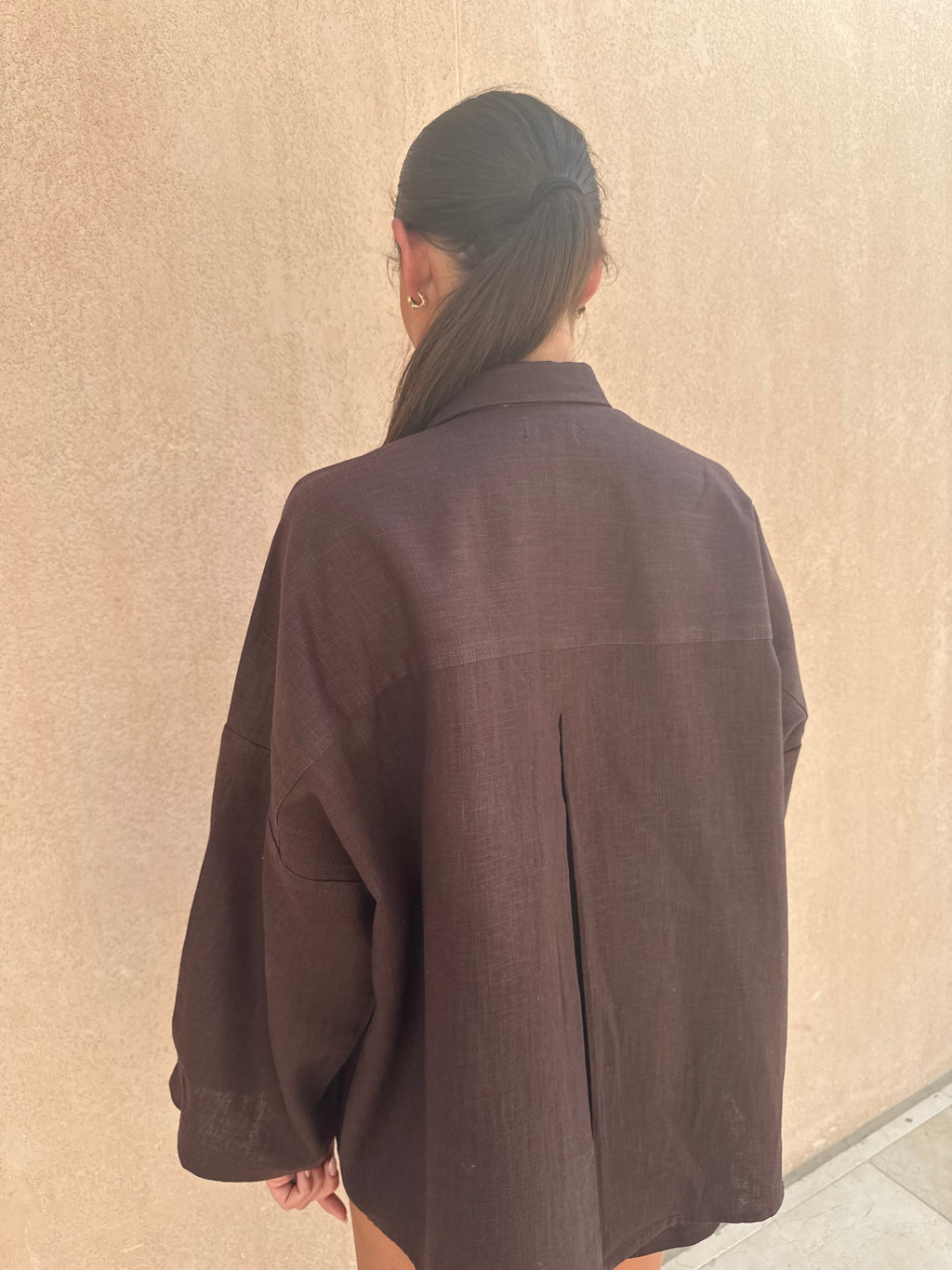 Sable Foncé Shirt- Brown Top for Women - gallery