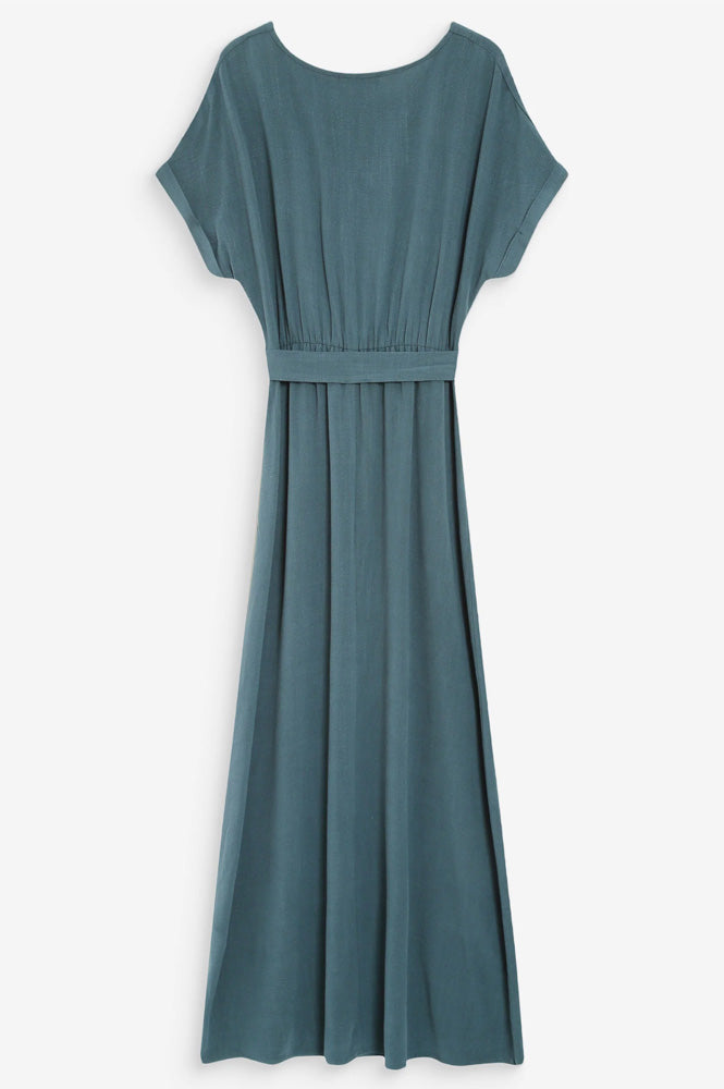 Pollen Emerald Wrap Dress - gallery