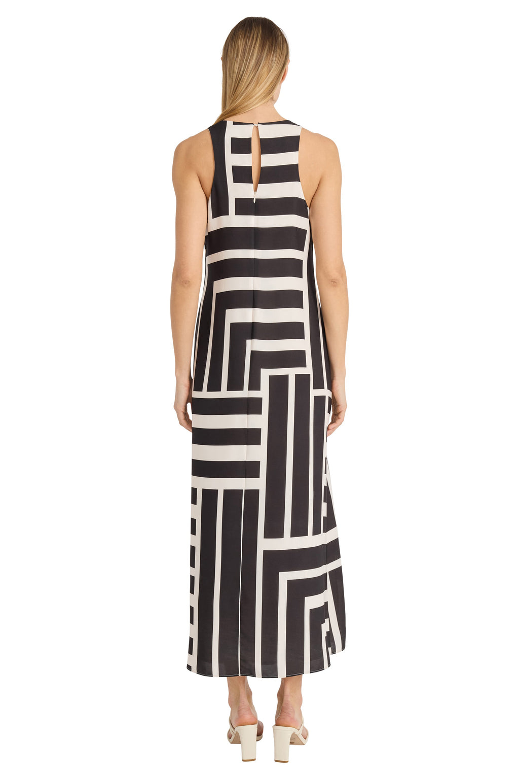 Quincy Midi Shift Dress in Intersection Stripes for Women - gallery