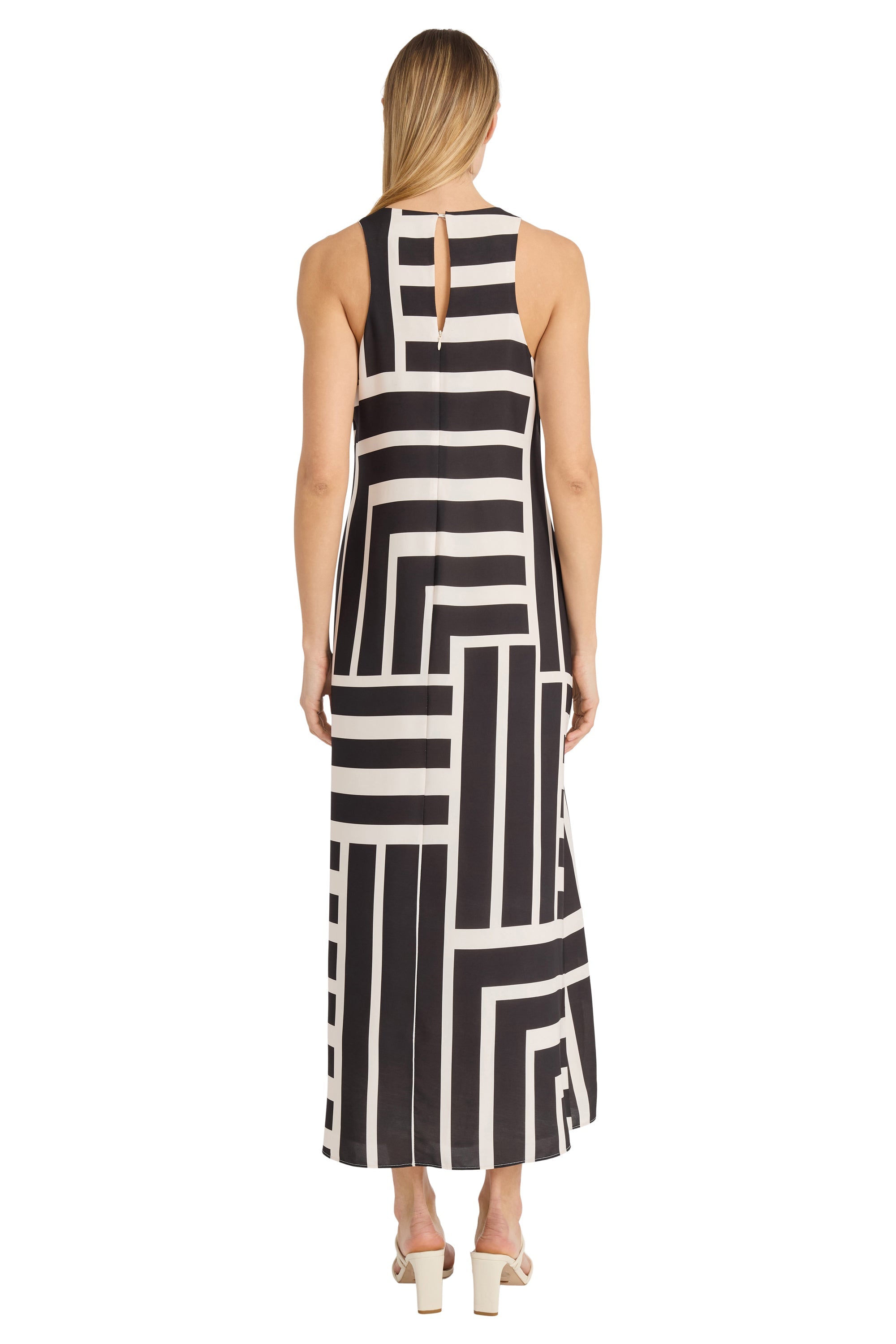 Quincy Midi Shift Dress in Intersection Stripes for Women - gallery