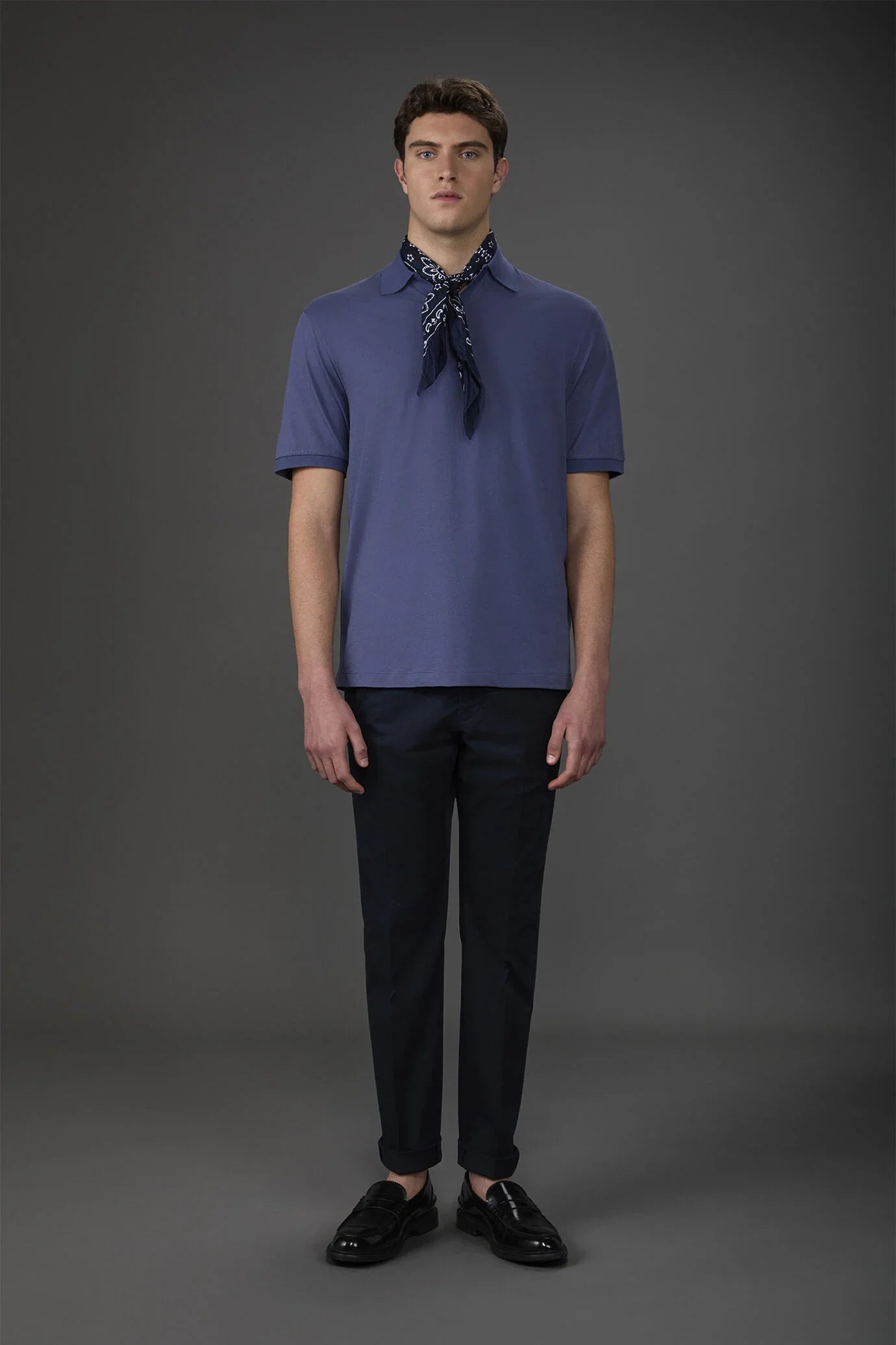 Organic Cotton Derby Collar Polo Shirt for Men — gallery
