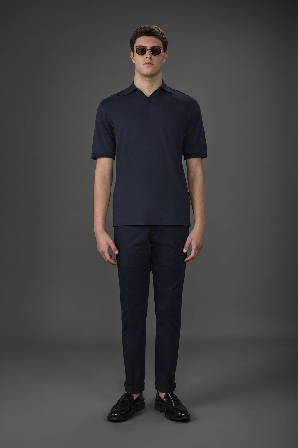 Organic Cotton Derby Collar Polo Shirt for Men — gallery