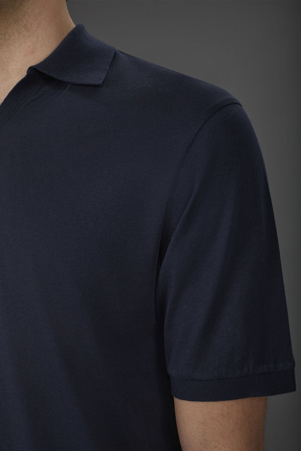 Organic Cotton Derby Collar Polo Shirt for Men — gallery
