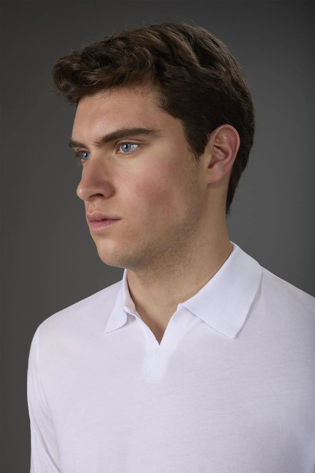 Organic Cotton Derby Collar Polo Shirt for Men — gallery