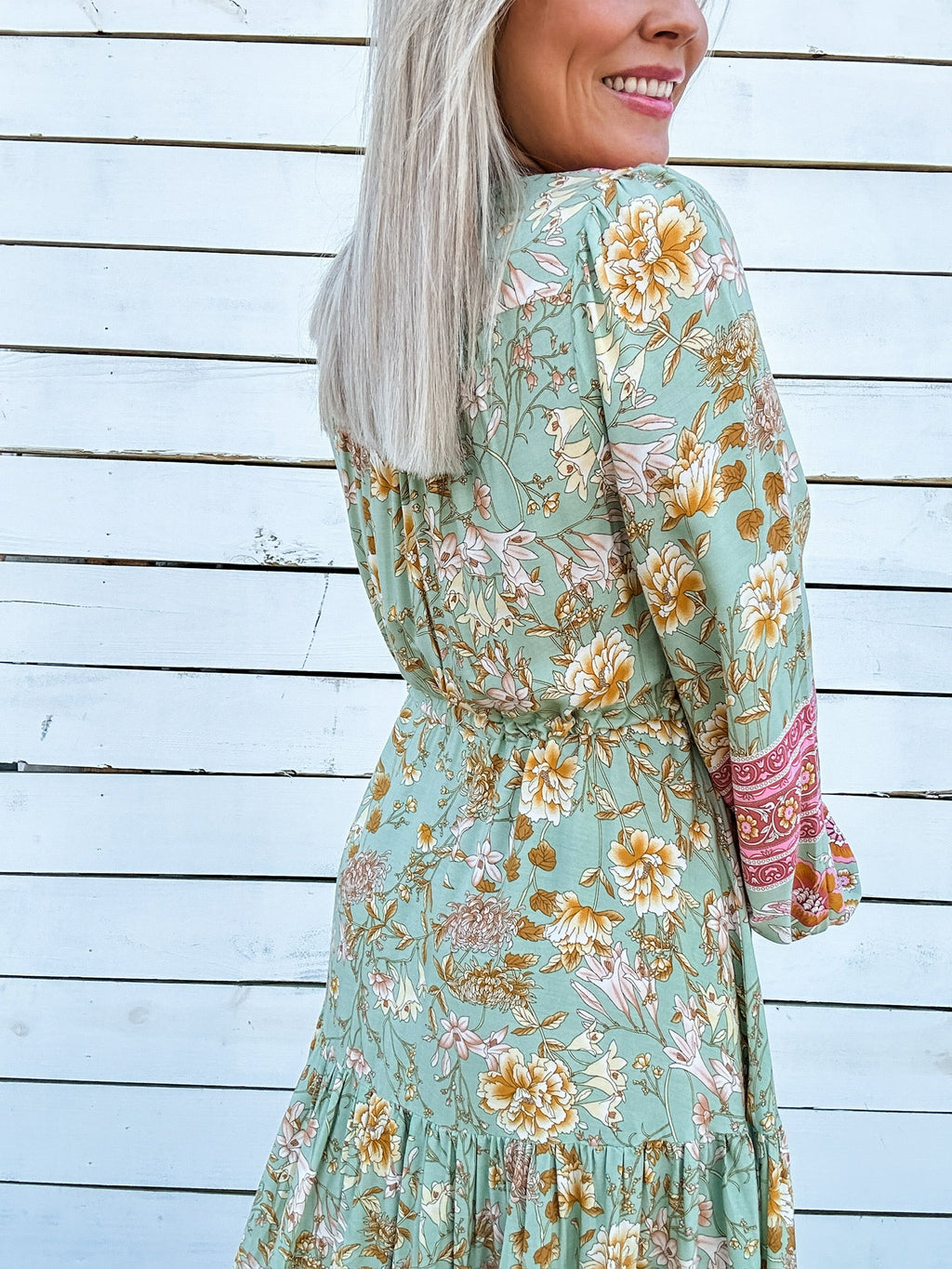 Boho Mood Maxi Dress for Women — Flattering Flowy Print - gallery