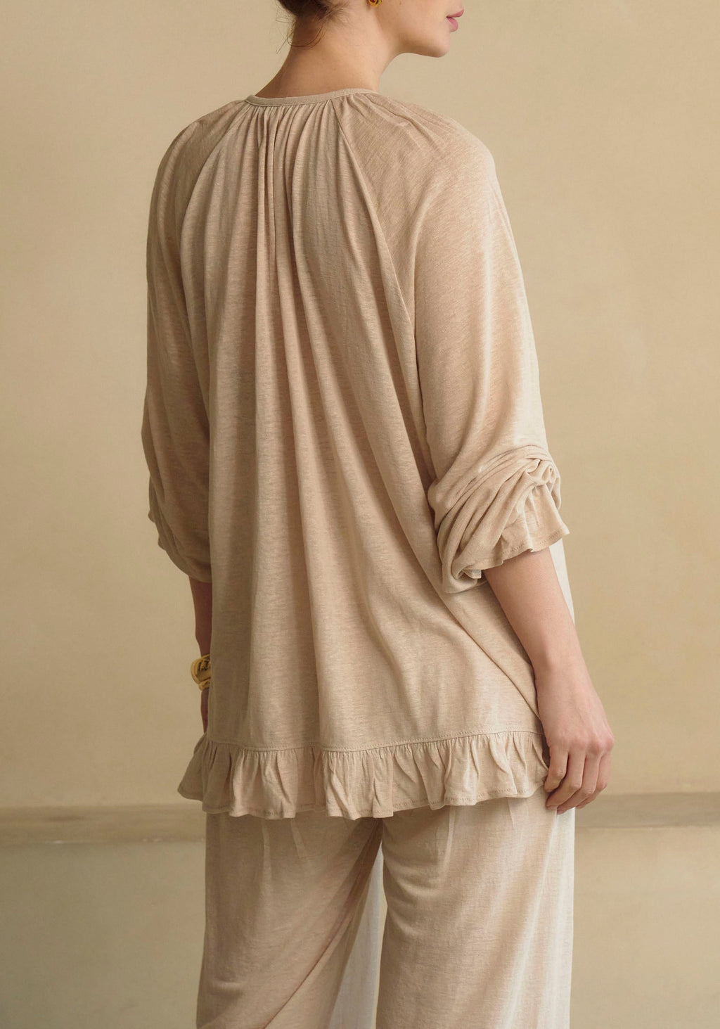 Ceres Linen Knit Blouse & Pants Set - gallery